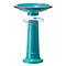 Glitzhome® 21.5" Faux Ceramic Tall Pedestal Birdbath
